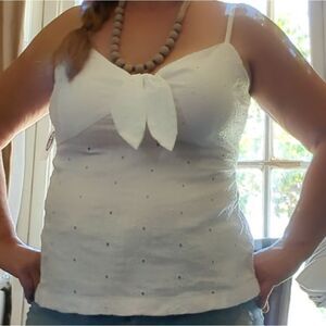 Old Navy Corset  With Straps White Top Size L  NEW